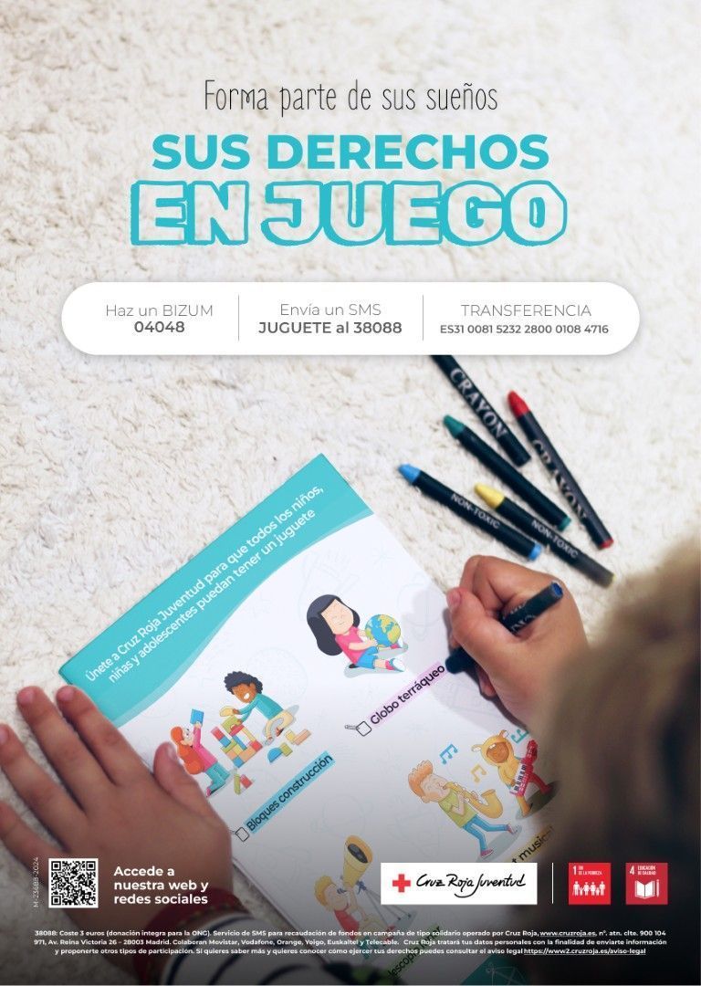 Cruz Roja prevé recoger este año más de 68.000 juguetes para menores de edad de familias vulnerables