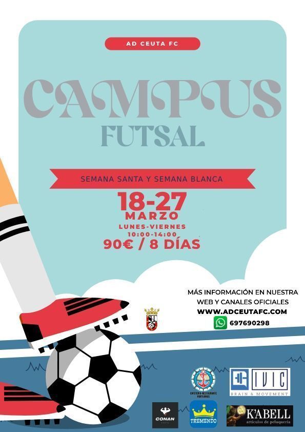 La AD Ceuta FC y Víctor Cachón organizan un campus de futsal en Semana Santa