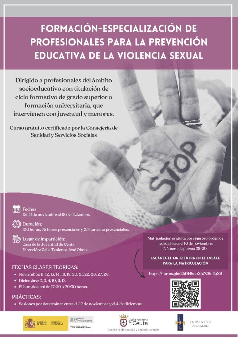El CAM pone en marcha un curso de formación en prevención de la violencia sexual