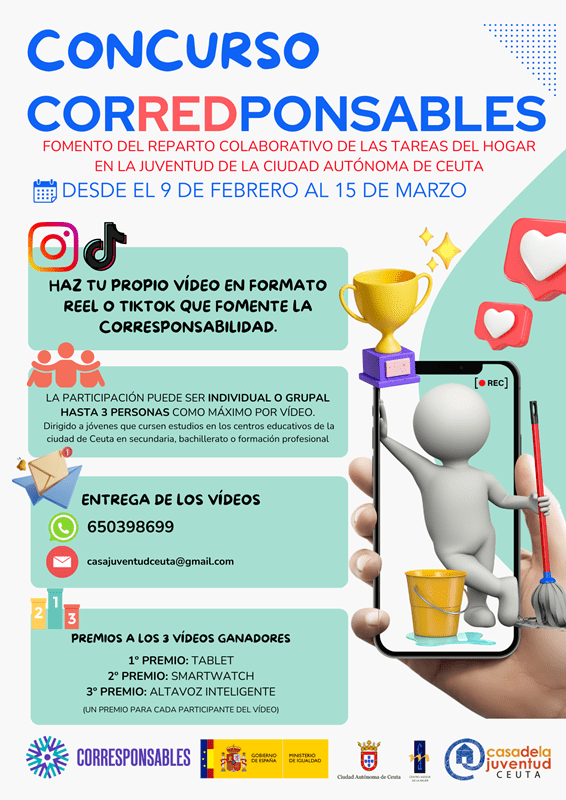 Concurso de vídeos para fomentar la corresponsabilidad en Ceuta