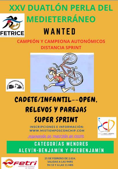 88 inscritos para la XXV Duatlón Perla del Mediterráneo que se celebra el domingo