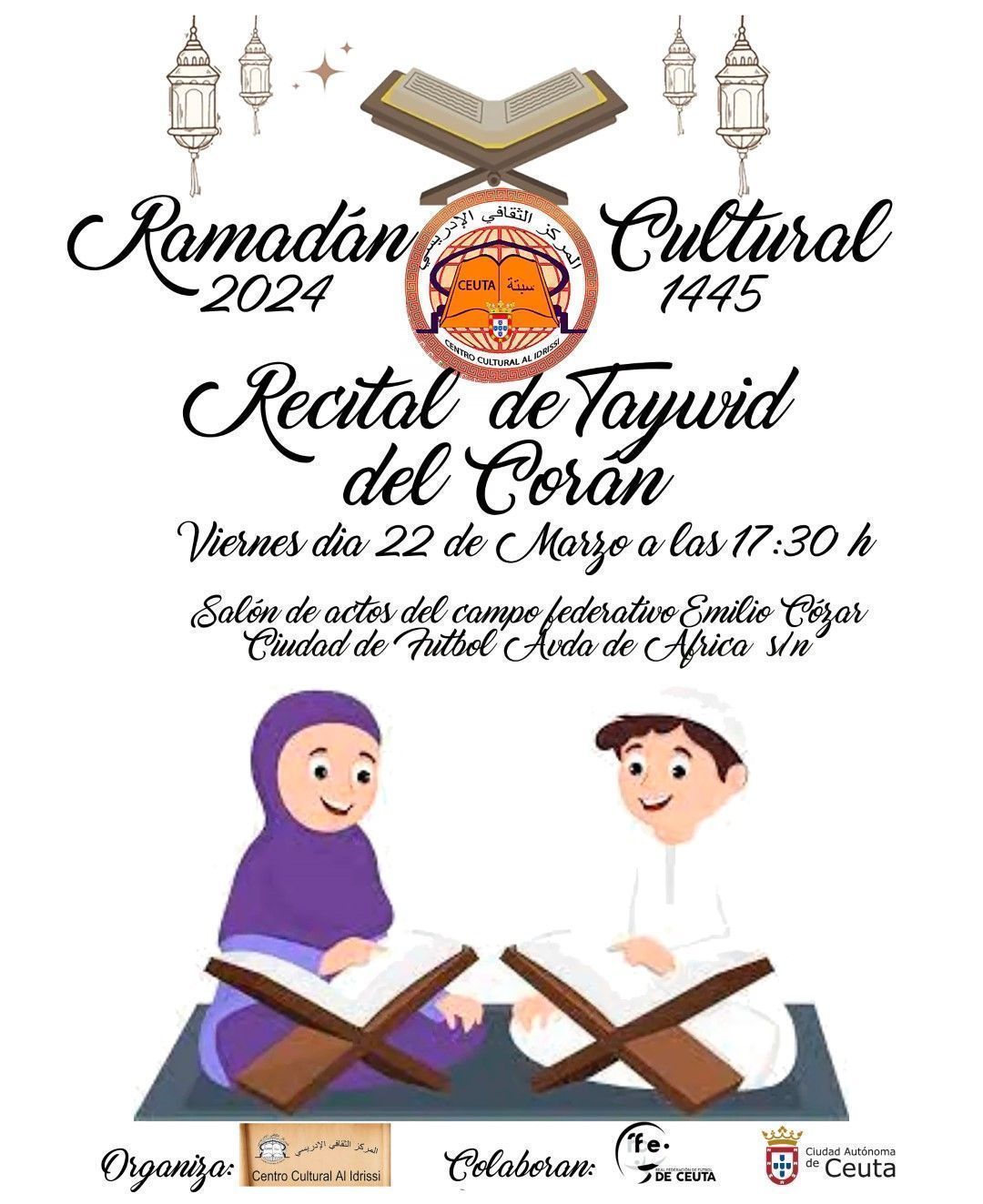 El Centro Cultural Al Idrissi programa una recitación de Taywid del Corán