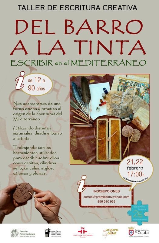 Taller gratuito: "Del barro a la tinta: las culturas mediterráneas a través de la escritura"