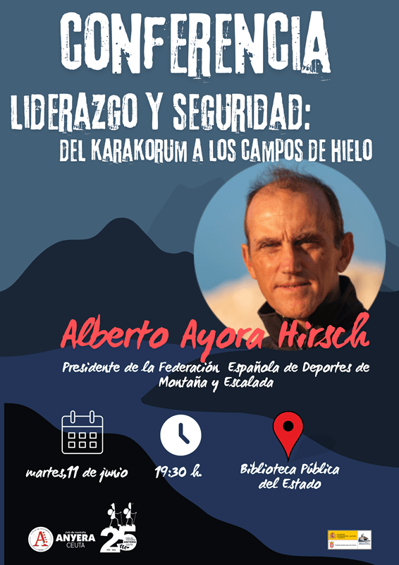 Anyera organiza una charla del presidente de la Federación Española de Deportes de Montaña y Escalada