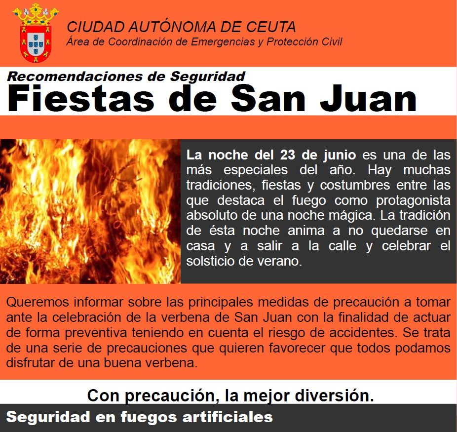 Ceuta se prepara para celebrar la noche de San Juan con un amplio dispositivo de seguridad y un programa festivo