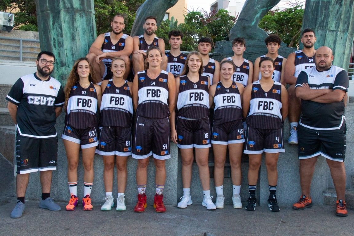 Los equipos masculino y femenino de Ceuta compiten en la fase final de la Liga 3x3 Indoor en Valencia