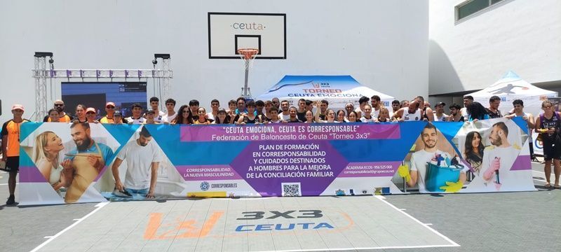 Todo listo para el Torneo de Baloncesto 3x3 Ceuta Emociona, en la que habrá acción, premios y competición en la Plaza Nelson Mandela
