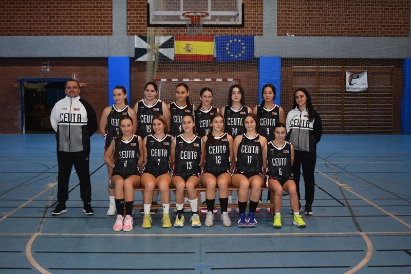 Cuatro selecciones de Ceuta participarán en el Campeonato de España de Baloncesto en infantiles y cadetes