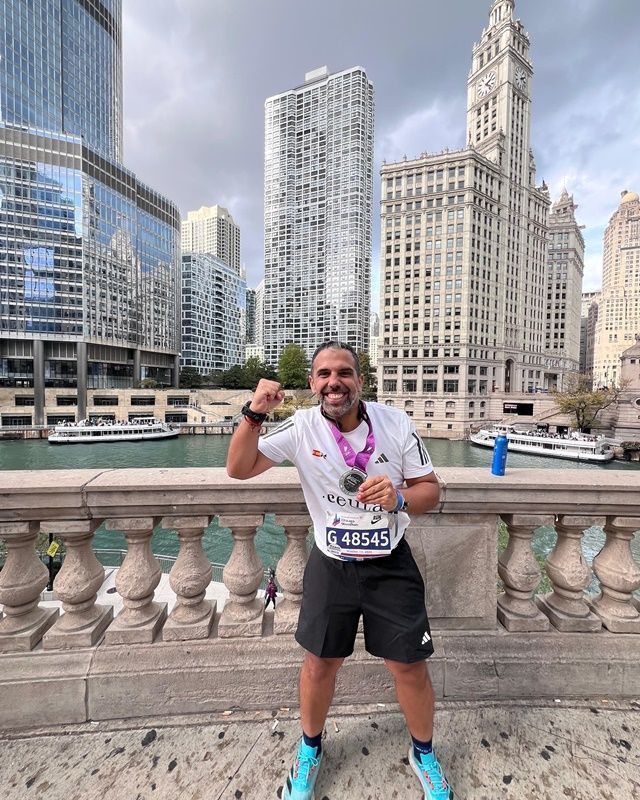 Claudio Alarcon Maraton Chicago 1