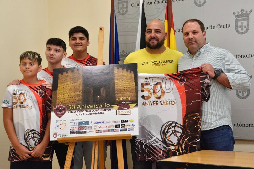 Presentado el torneo por el 50 Aniversario del Club de Petanca José Zurrón