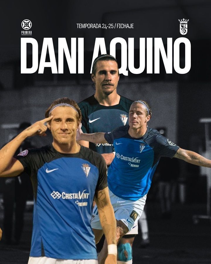 Dani Aquino, nuevo fichaje de la AD Ceuta FC para la temporada 2024-25