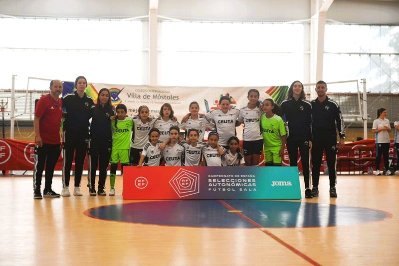 Los benjamines de Ceuta cierran el Campeonato de España recibiendo otras dos goleadas