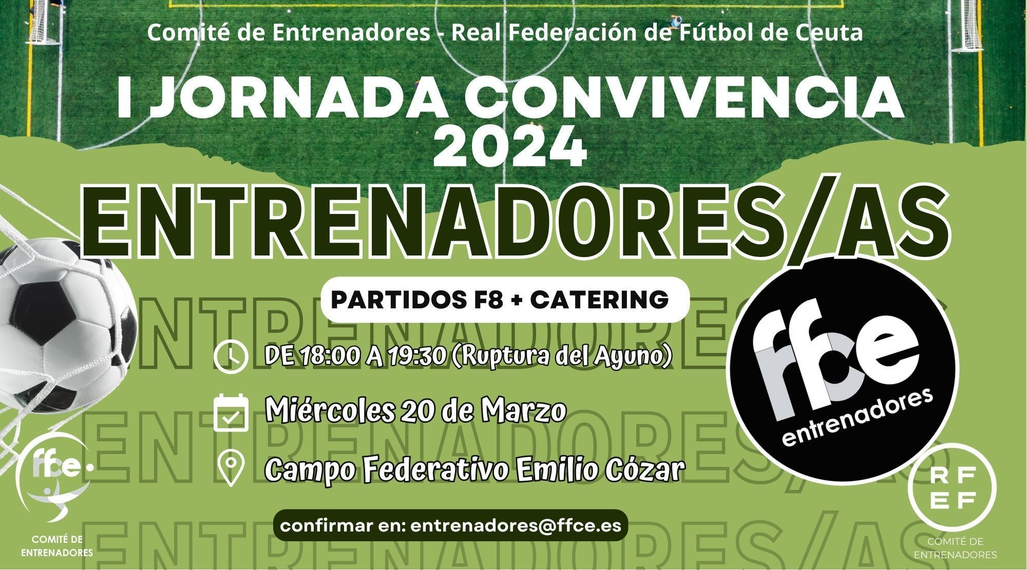 El Comité de Entrenadores de la RFFCE celebrará una Jornada de Convivencia el 20 de marzo