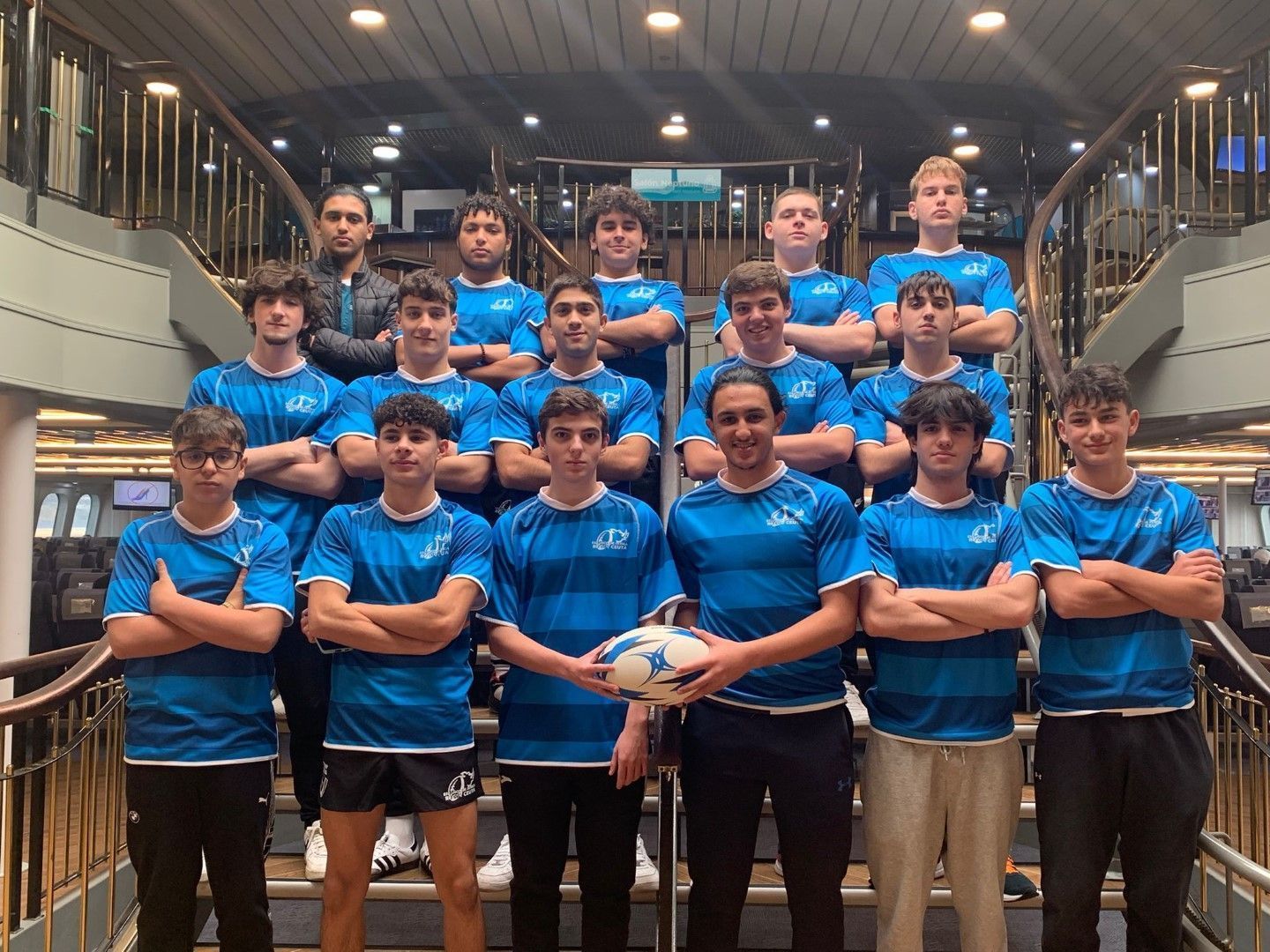 El equipo de la escuela de rugby de Ceuta disputa un amistoso en Algeciras