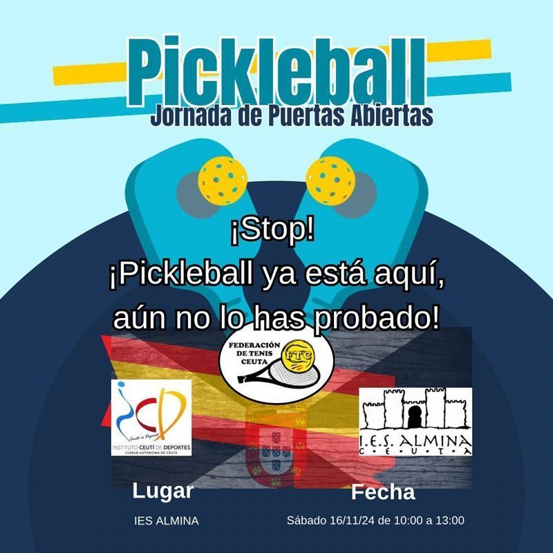 La Federación de Tenis de Ceuta te invita a probar este nuevo deporte de raqueta
