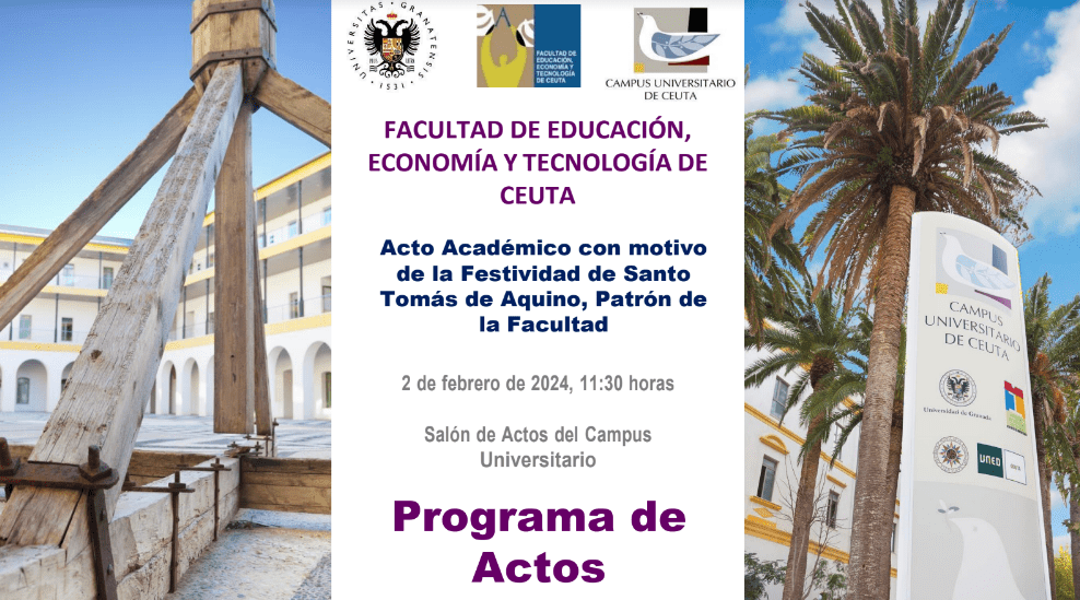 La Facultad de Educación, Economía y Tecnología de Ceuta celebra mañana su patrón, Santo Tomás de Aquino