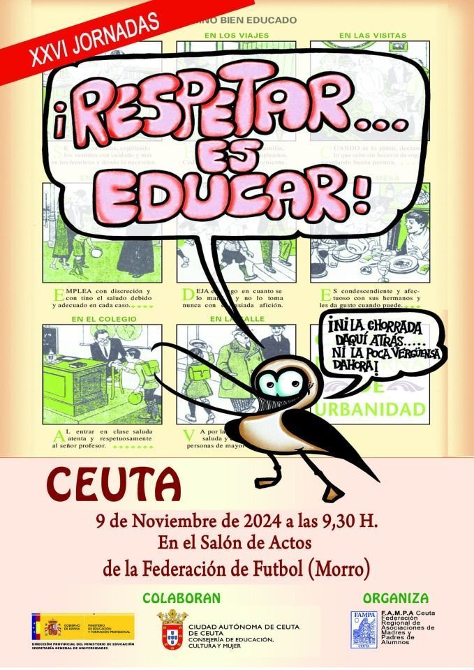 La FAMPA organiza este sábado las jornadas sobre educación "Respetar es educar"