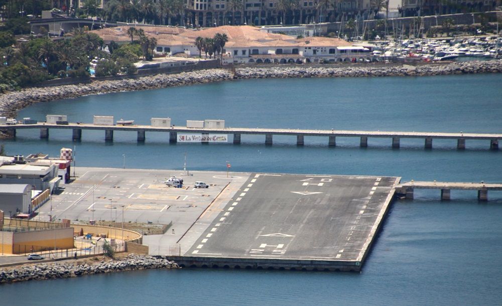 El helipuerto de Ceuta cierra enero con récord de pasajeros, 6.878