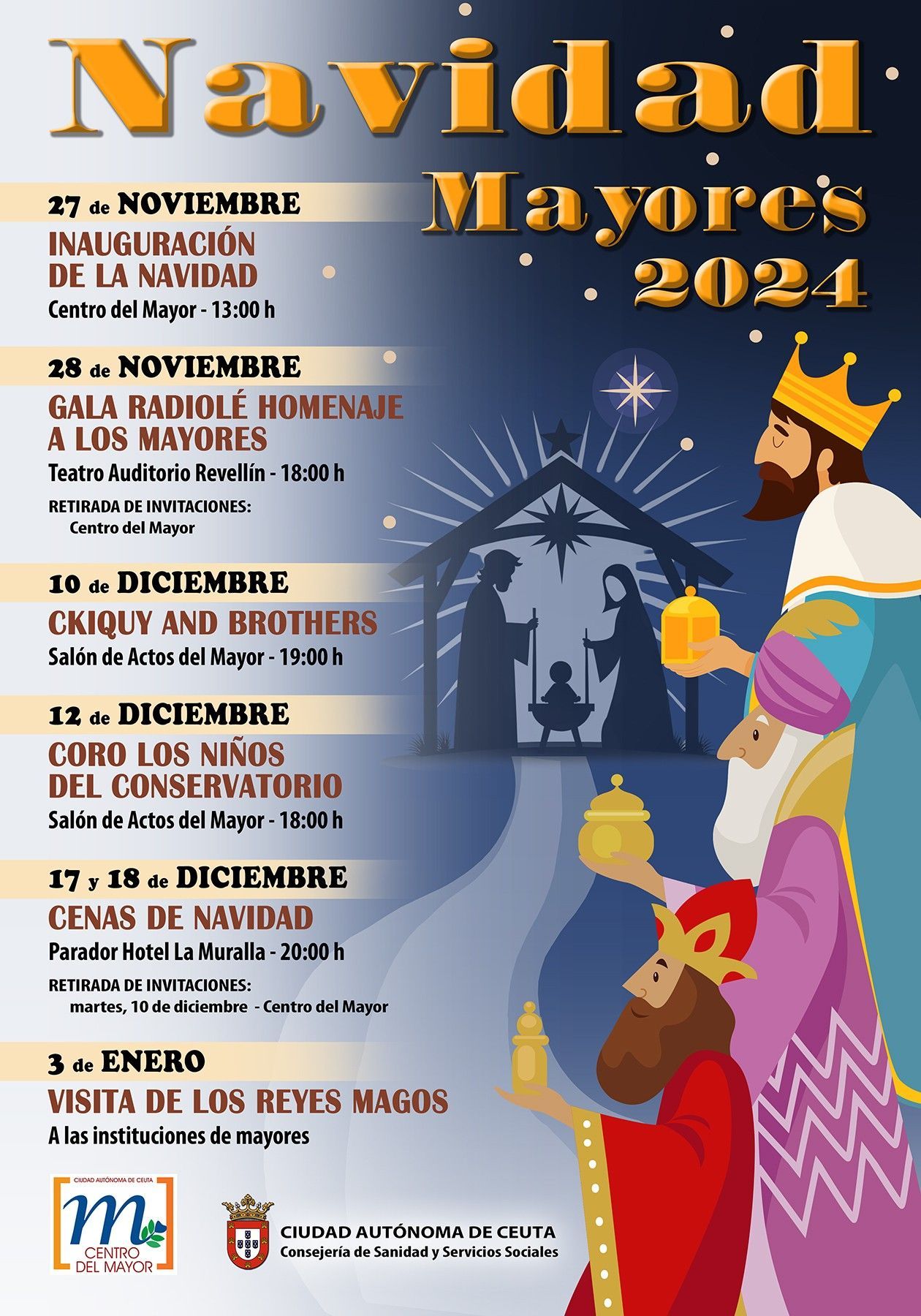 El Centro del Mayor da a conocer su programación de actividades navideñas