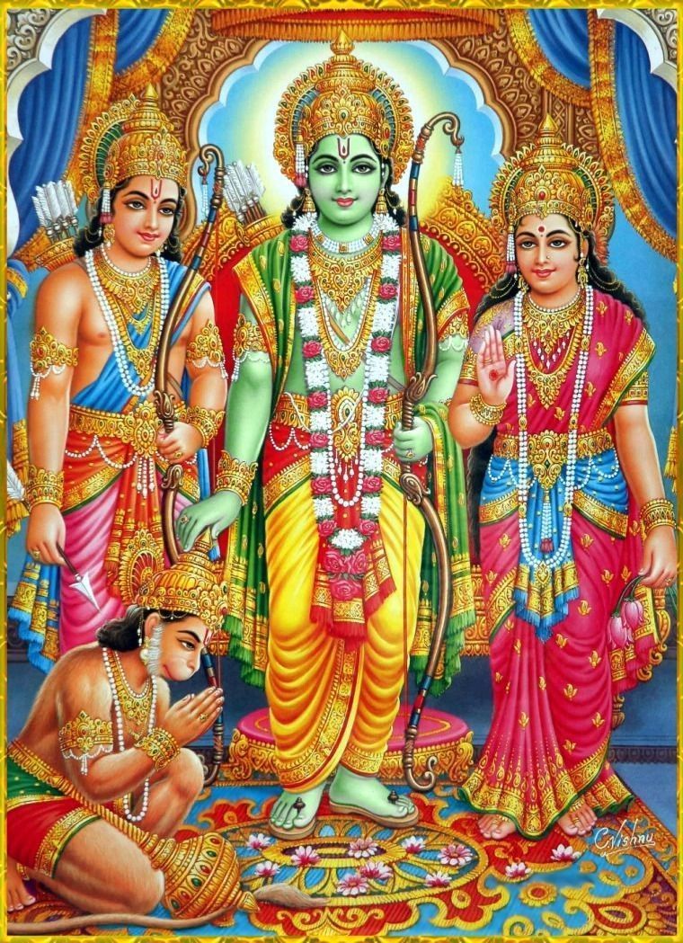 sita rama lakshman hanuman Diwali 1