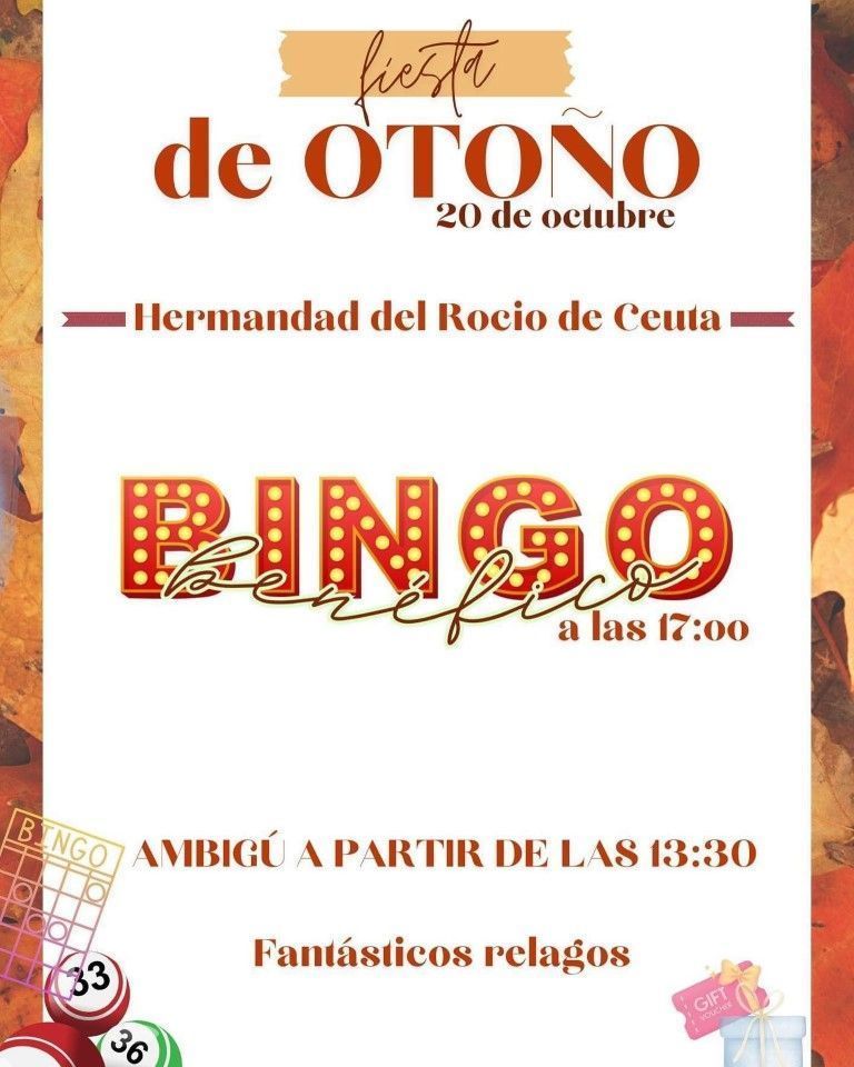 El Rocío de Ceuta celebra su tradicional Fiesta de Otoño con bingo benéfico 