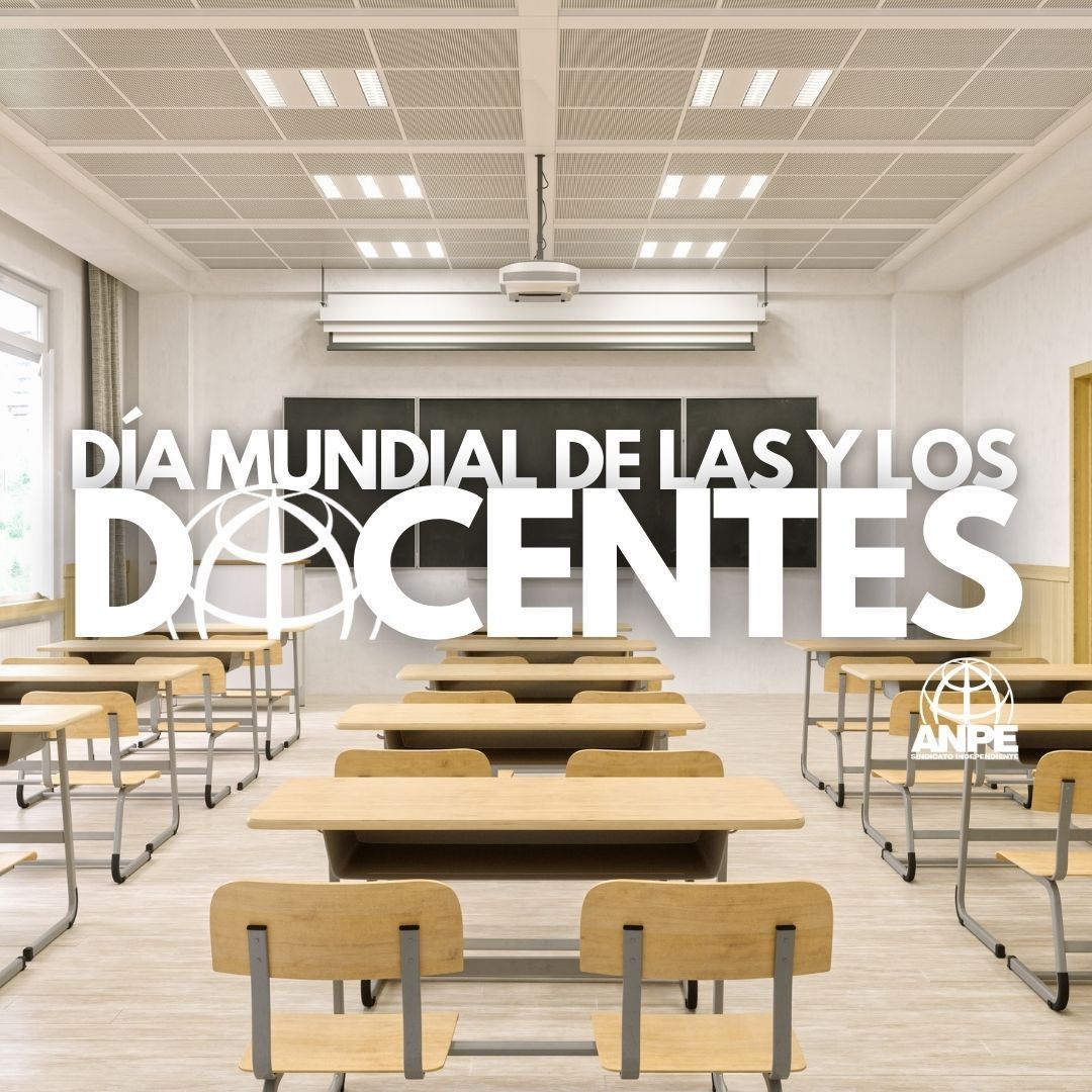 ANPE reclama que se escuche al profesorado en el Día Mundial de las y los Docentes