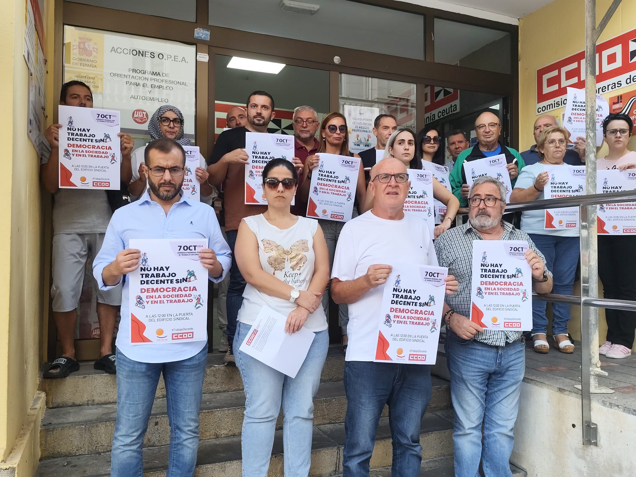 Comisiones Obreras se moviliza en la Jornada Mundial del Trabajo Decente 
