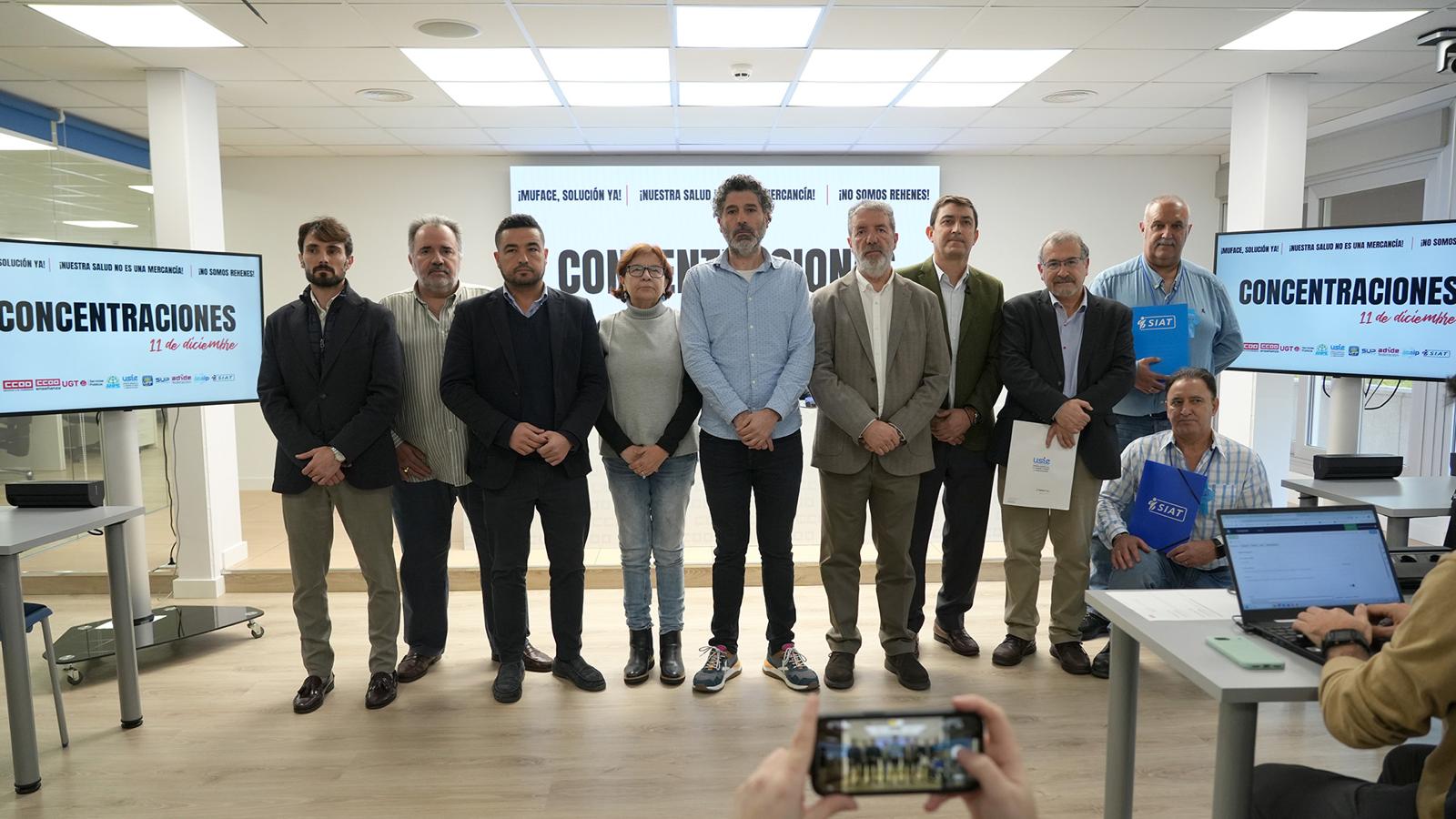 Los sindicatos exigen una asistencia sanitaria de calidad para 1,5 millones de empleados públicos
