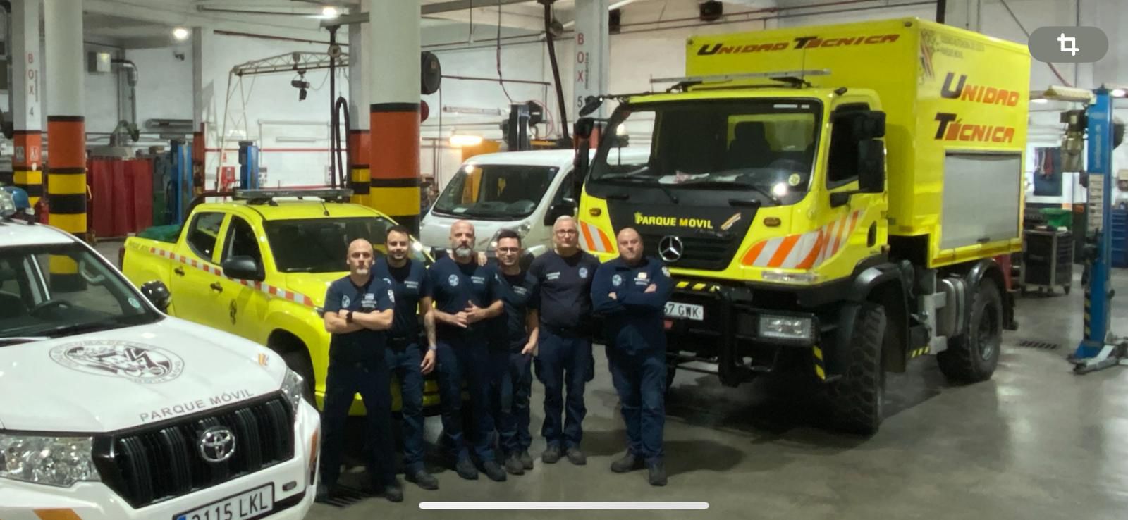 Una nueva dotación de Bomberos de Ceuta marcha hacia Valencia