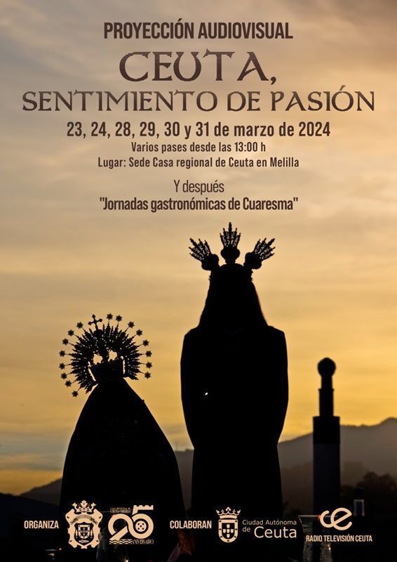La Casa de Ceuta en Melilla organiza una proyección para dar a conocer su Semana Santa