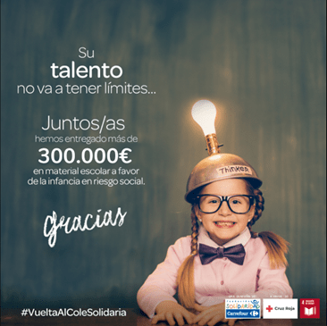 Entregan a Cruz Roja más de 1.000 euros en material escolar a favor de la infancia en riesgo social de Ceuta