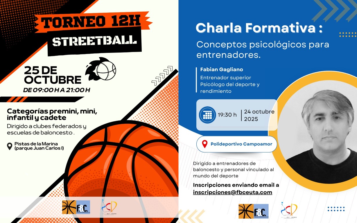 La Federación de Ceuta apuesta por el 'baloncesto callejero': Llega el 'Torneo 12 horas Streetball'