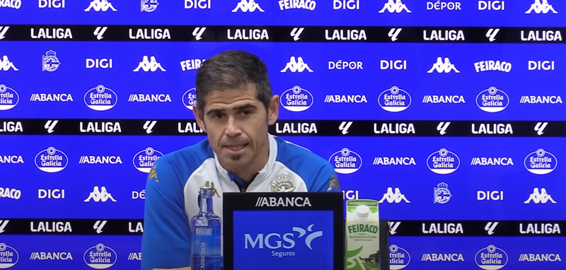 Hidalgo destaca el control del Dépor hasta el 2-0 y pide aprender del sufrimiento final