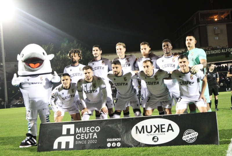 La AD Ceuta salva un punto ante Las Palmas a un minuto de la conclusión (1-1)