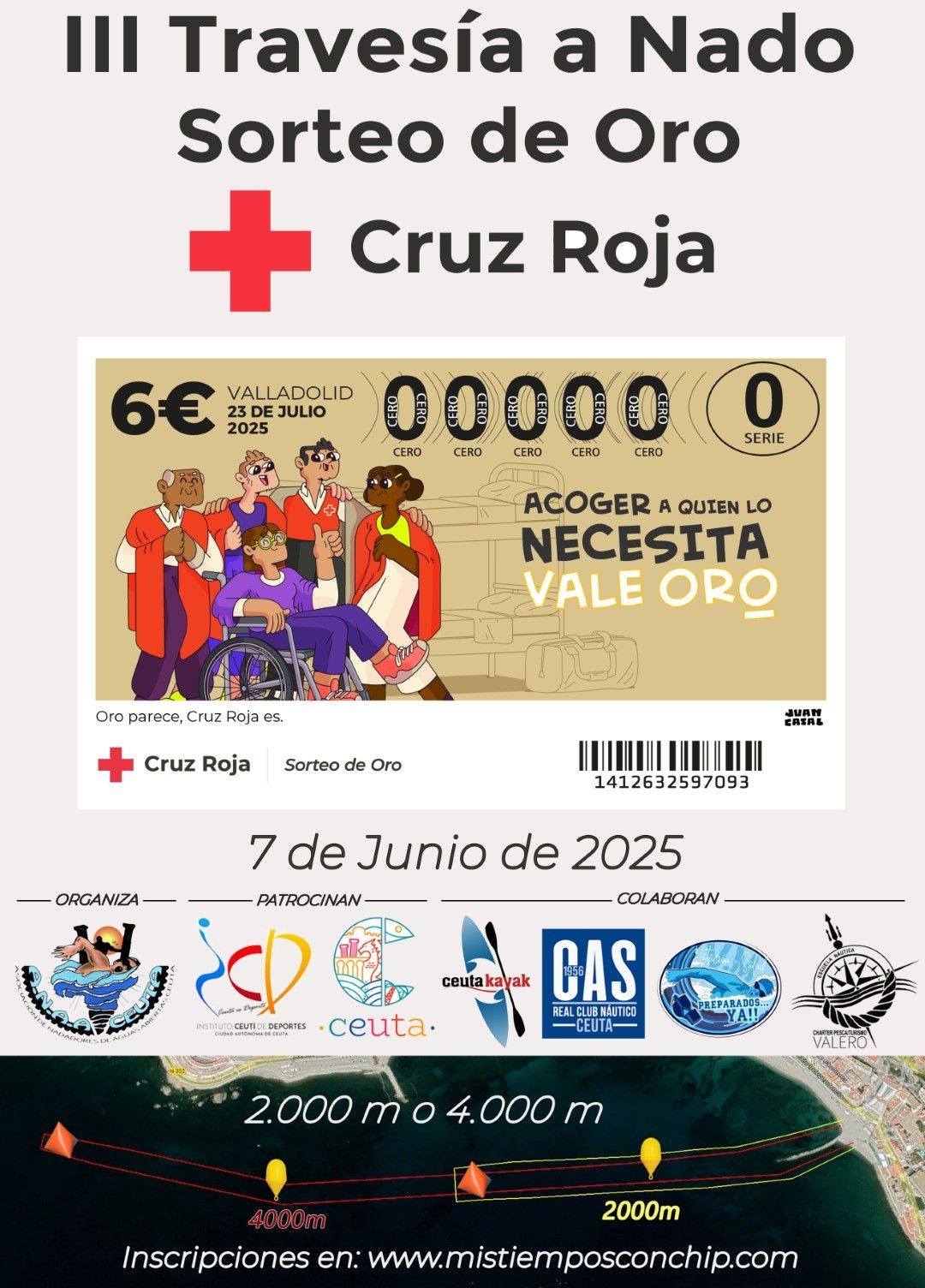 Se abren las inscripciones para la Travesía a Nado “Ribera – Pineo Sorteo del Oro”