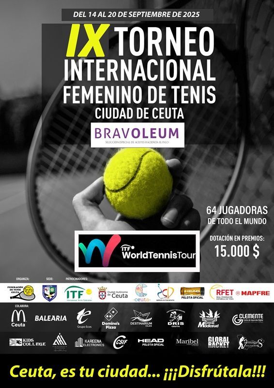 Ceuta acoge el IX Torneo Internacional de Tenis Femenino con jugadoras de más de 15 países