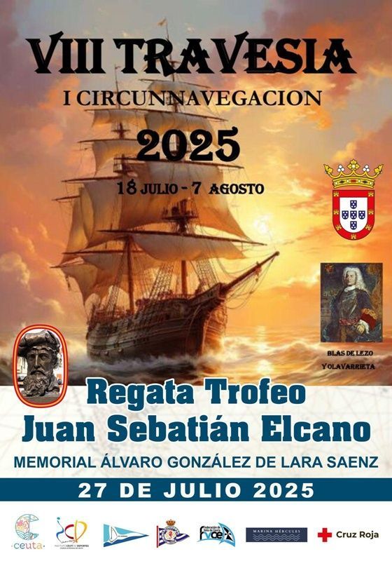 Ceuta acoge este domingo el Trofeo Juan Sebastián Elcano, segunda etapa de la Travesía Blas de Lezo