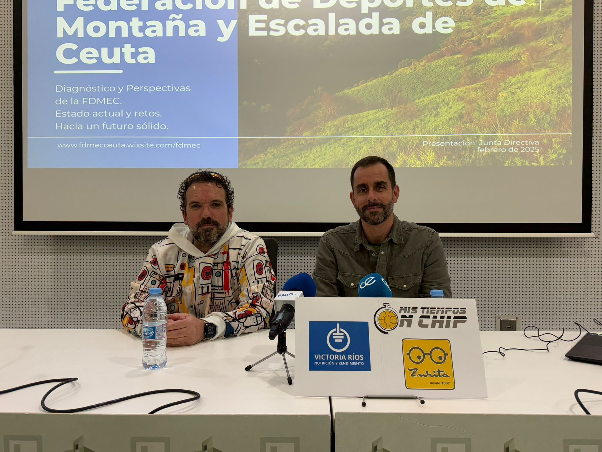 José Rios Toro, Tesorero, y José Antonio Carracao, presidente de la junta directiva