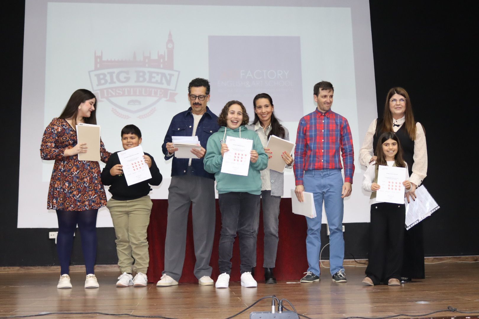 Entrega de diplomas para los más pequeños 