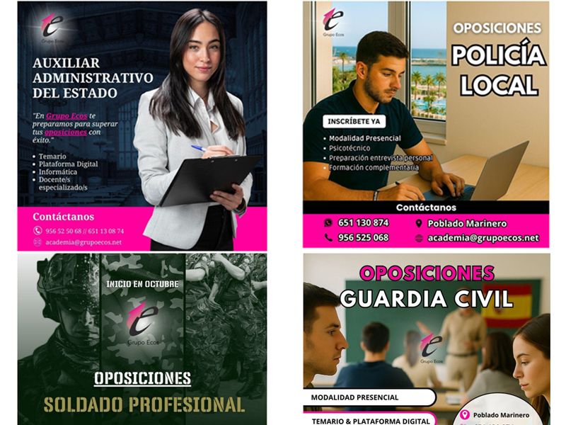 El Grupo Ecos inicia su calendario académico para preparar oposiciones