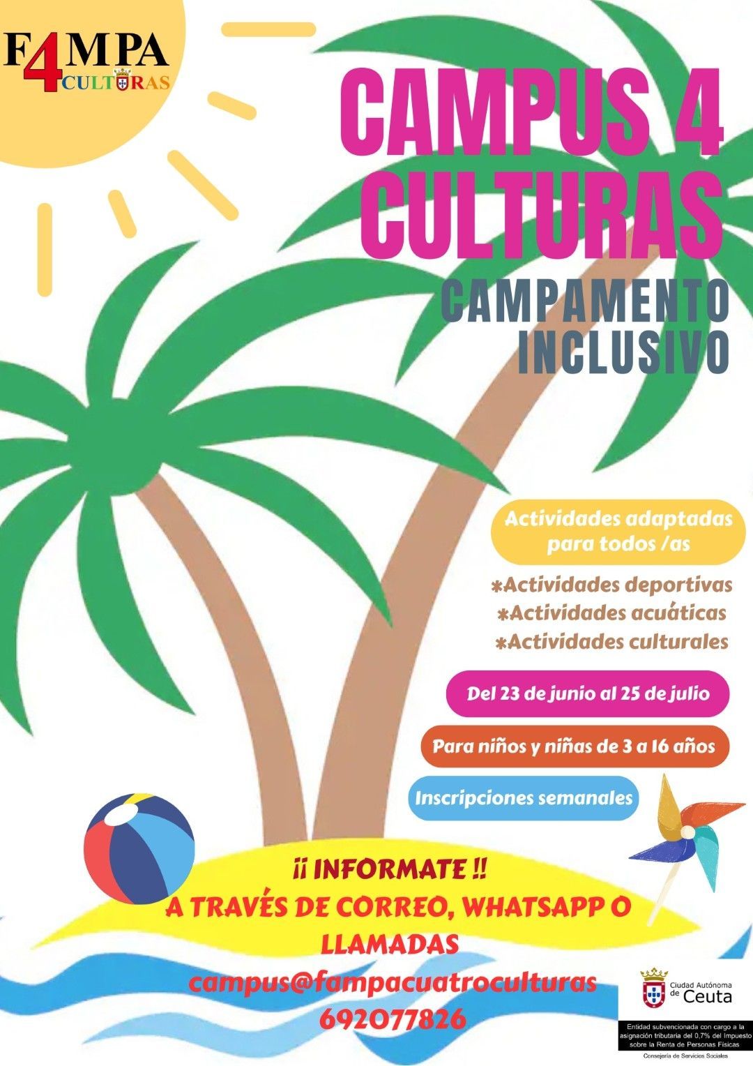 FAMPA Cuatro Culturas organiza el “I Campus Inclusivo de Verano”