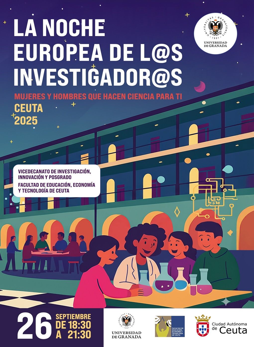 El Campus Universitario de Ceuta acogerá la Noche Europea de los Investigadores con varios actos