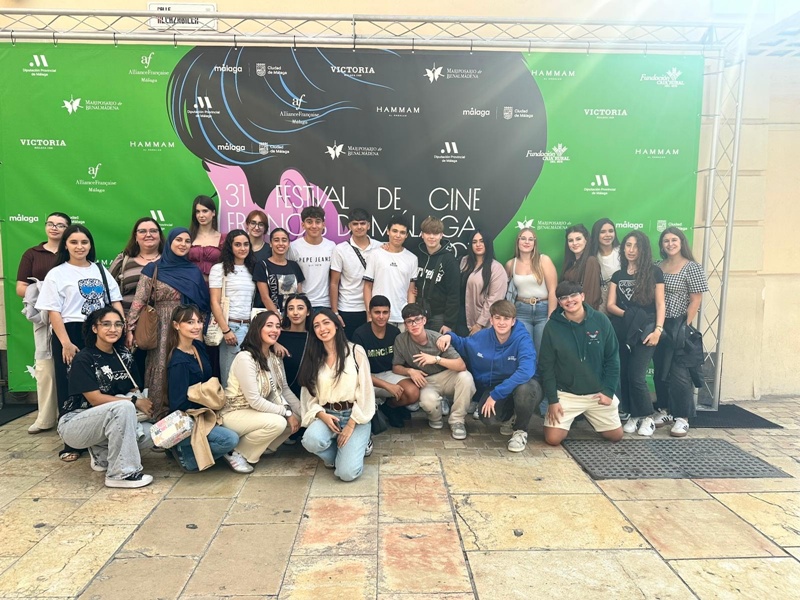 Alumnos de francés del Siete Colinas participan en una actividad cultural en Málaga