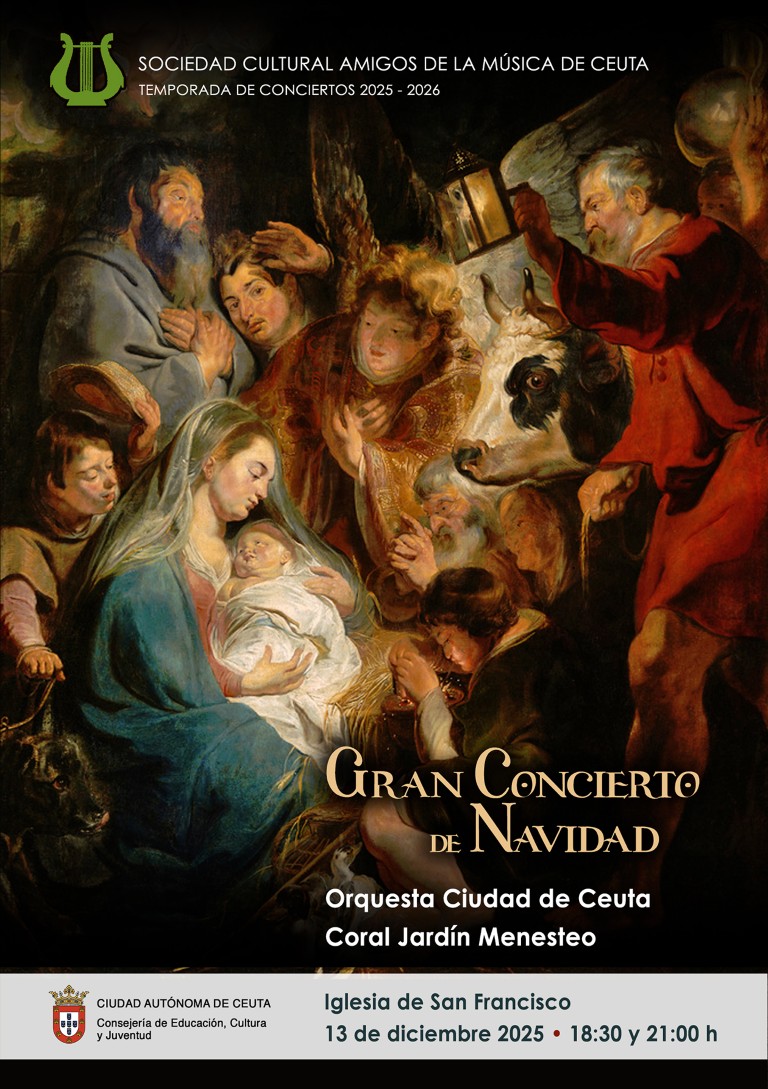 Este sábado la Sociedad Amigos de la Música organiza el Gran Concierto de Navidad 2025
