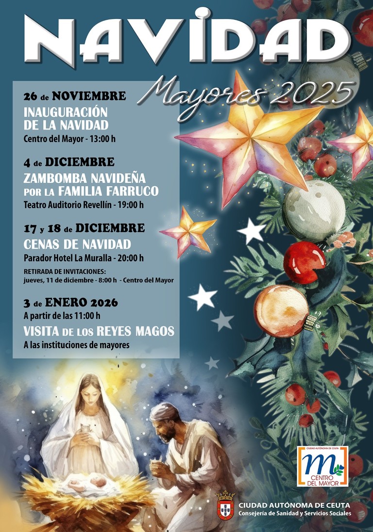 El Centro del Mayor programa varias actividades con motivo de las fiestas navideñas