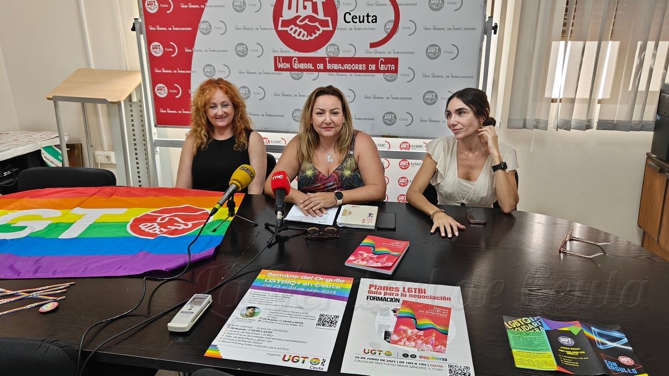 UGT Ceuta presenta las actividades organizadas para la Semana del Orgullo 2025