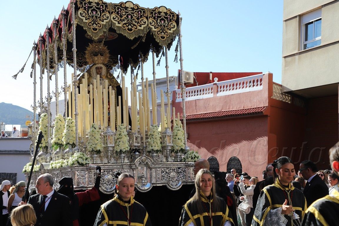 Amargura vuelve a llenar de fe y devoción las calles de Ceuta en una tarde esplendorosa de Miércoles Santo