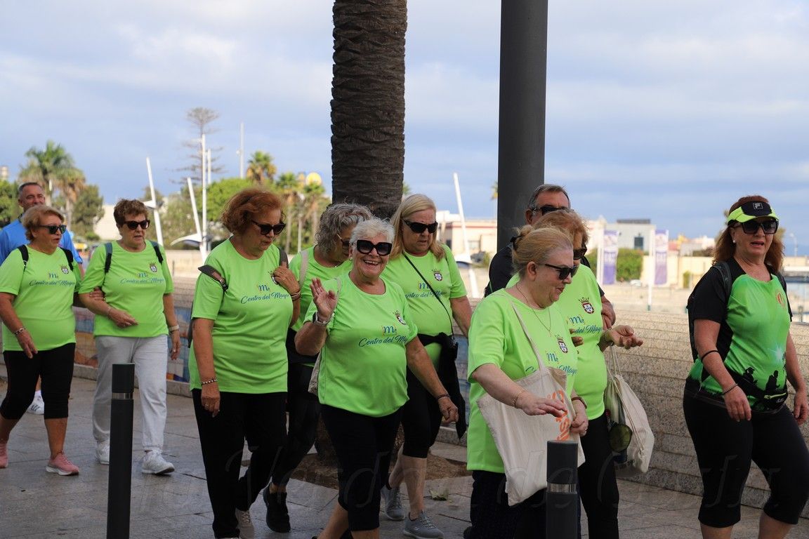La Marcha de Mayores llena de deporte y convivencia las calles de Ceuta