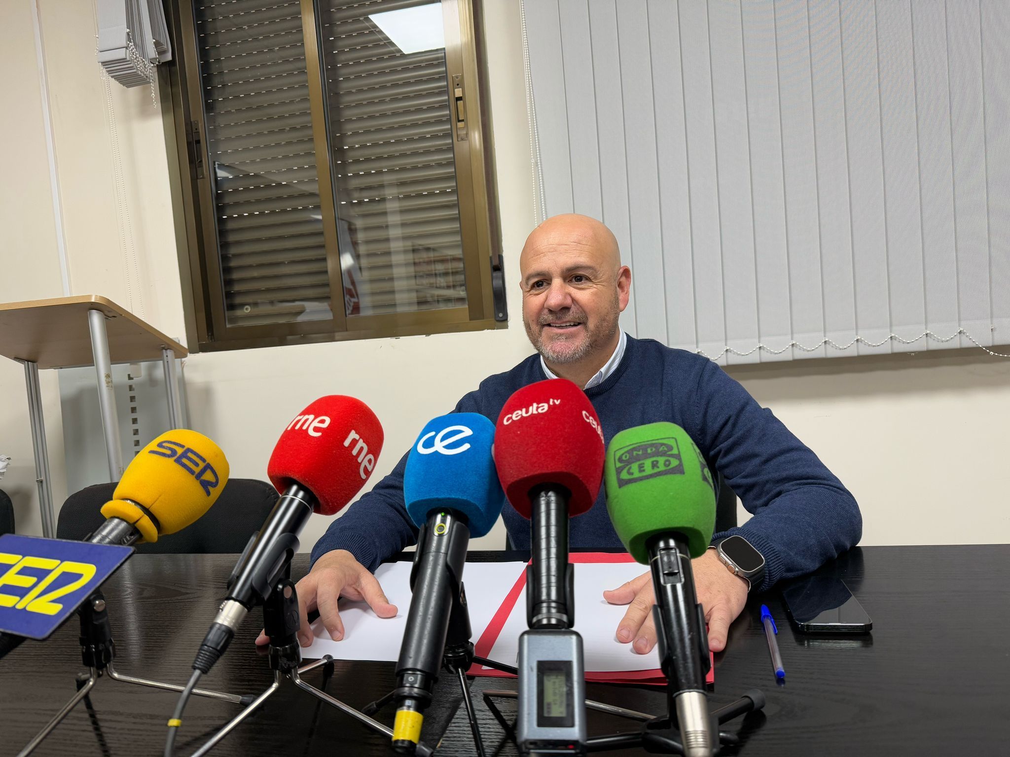 Juan Gutiérrez presentando su candidatura para Secretario General de UGT