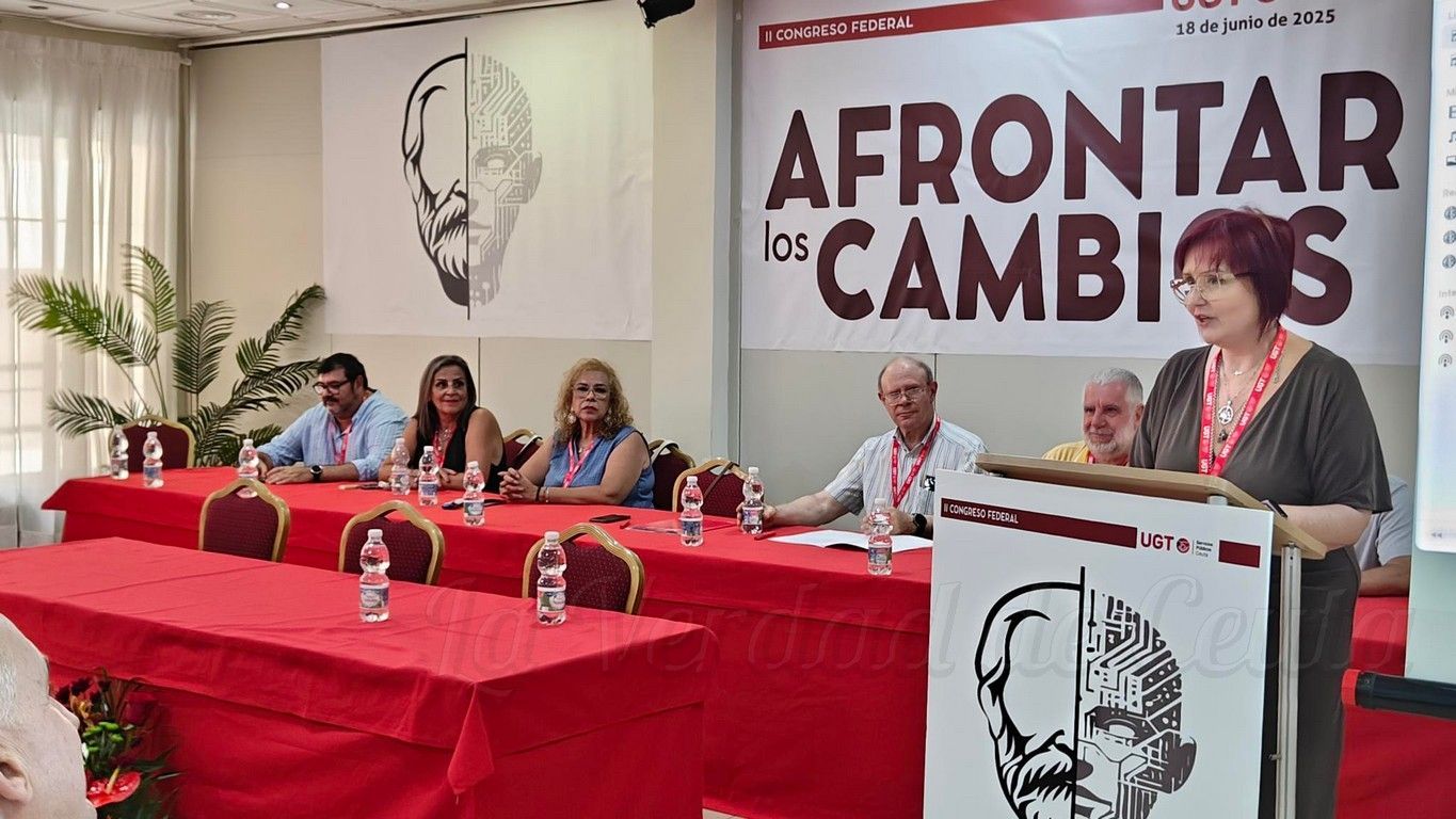 Trinidad Megías releva a Paco Lobato al frente de UGT Servicios Públicos de Ceuta tras 17 años de liderazgo